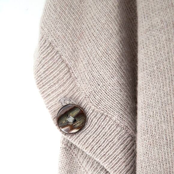 Something Else by Natalie Wood Beige Angora Viscose Blend Ivory Button Sleeves 4 - Picture 6 of 15